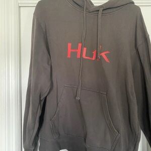 Women’s Huk Fishing Hoodie Grey Size M